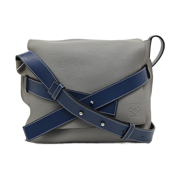 Calfskin Shoulder Bag Gray