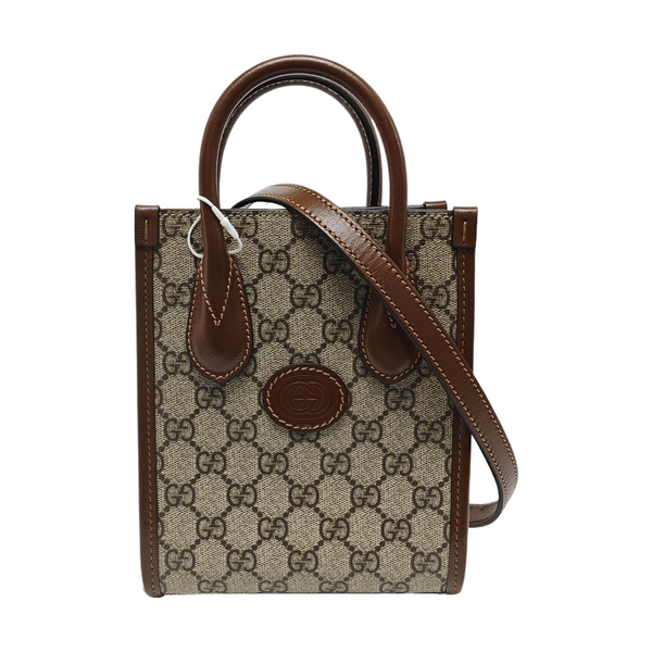 Retro Mini Monogram Coated Canvas Beige