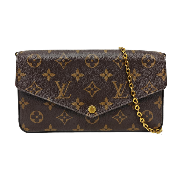 FÉLICIE Monogram Coated Canvas Brown