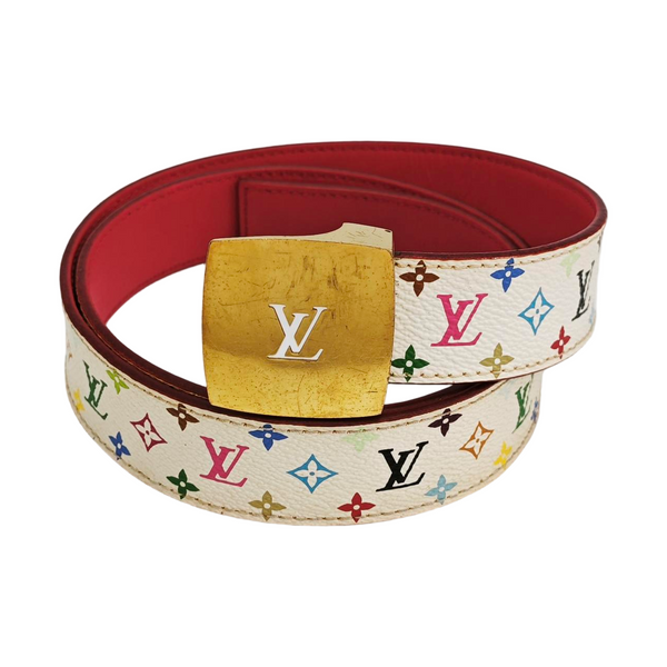 Coated Canvas Belt White
