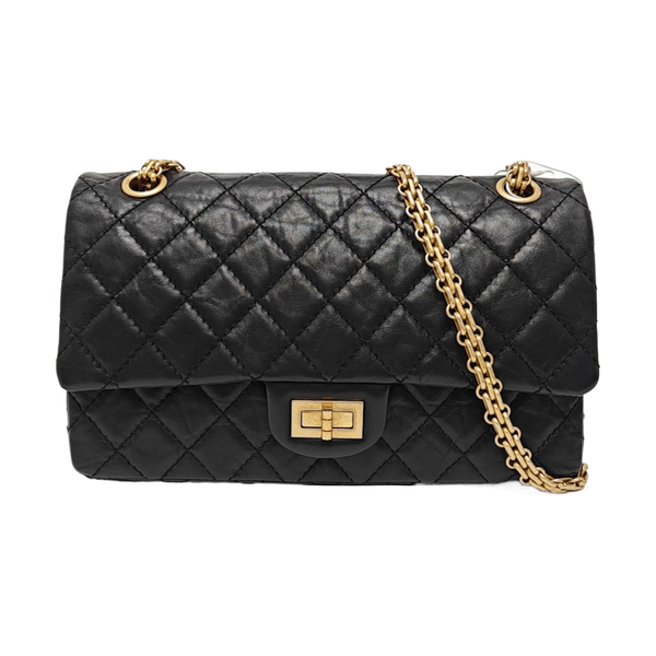 2.55 225 (small) Quilted Calfskin Black