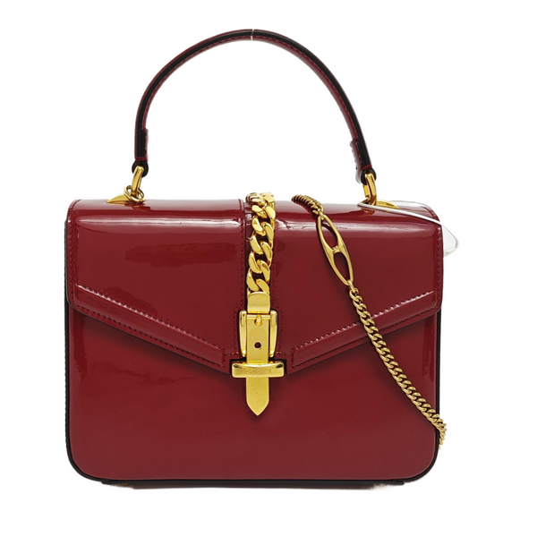 Authenticated pre-owned Sylvie 1969 Mini Patent Leather Red - Shoulder Bag at Looply
