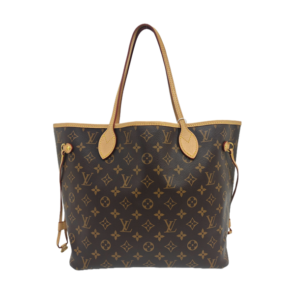 NEVERFULL MM Monogram Coated Canvas Brown
