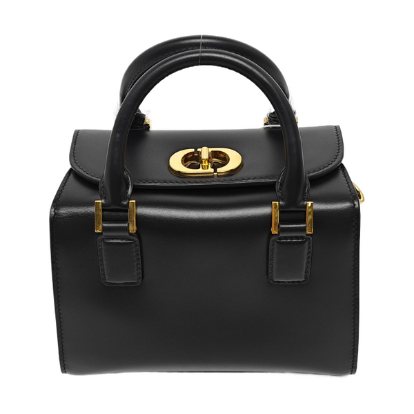 Calfskin Shoulder Bag Black