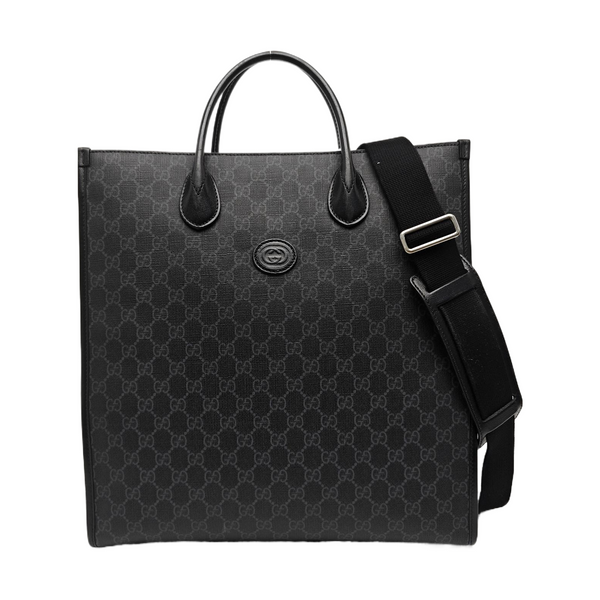 Retro Medium Monogram Coated Canvas Black