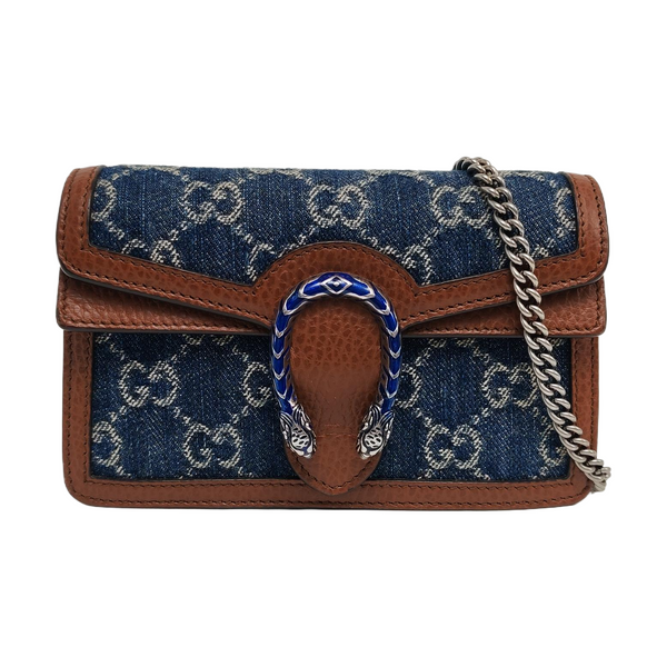 Authenticated pre-owned Dionysus Super Mini Monogram Denim Blue - Crossbody Bag at Looply