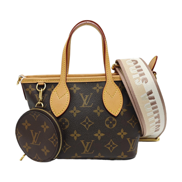 NEVERFULL BB Monogram Coated Canvas Brown