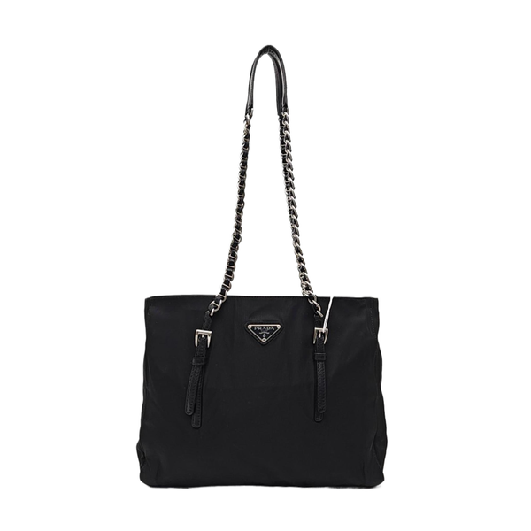 Nylon Shoulder Bag Black