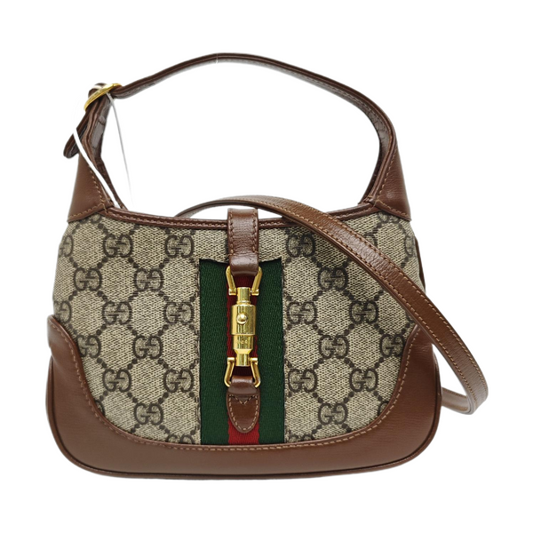Jackie 1961 Mini Monogram Coated Canvas Beige
