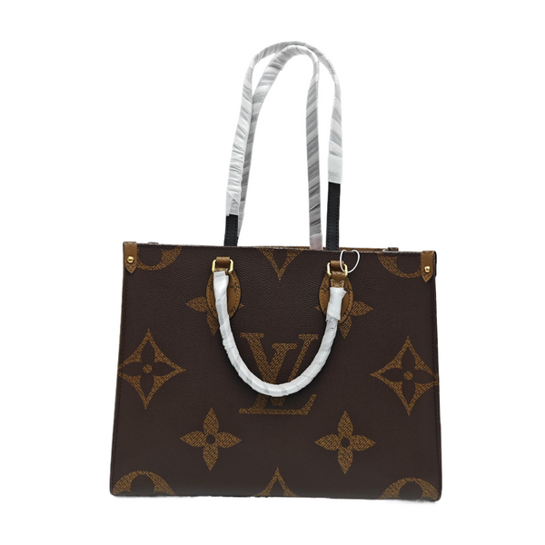 ONTHEGO MM Monogram Coated Canvas Brown