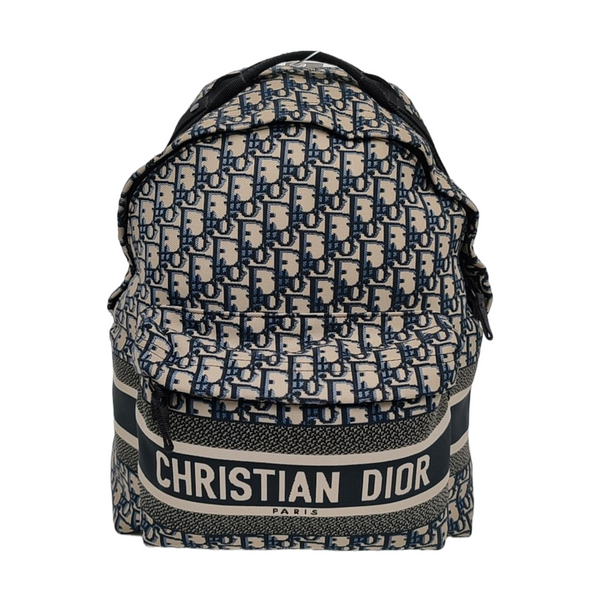 Diortravel Oblique Canvas Blue