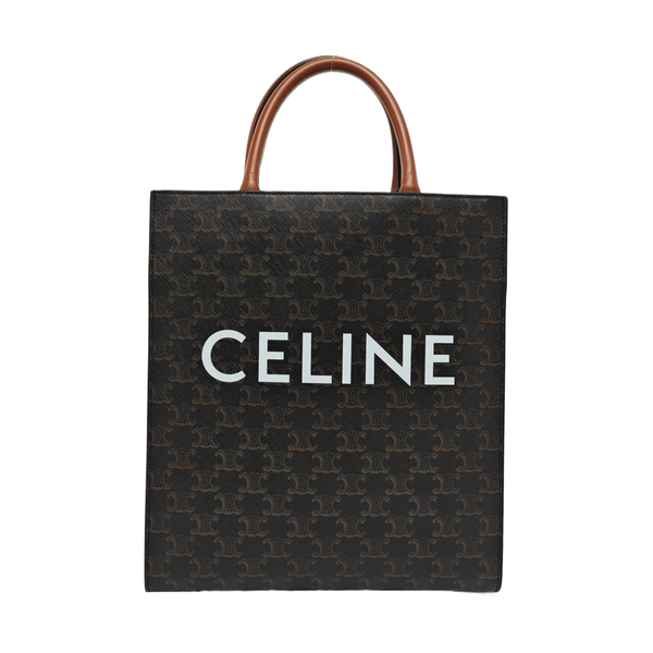 CABAS CELINE Small Coated Canvas Brown