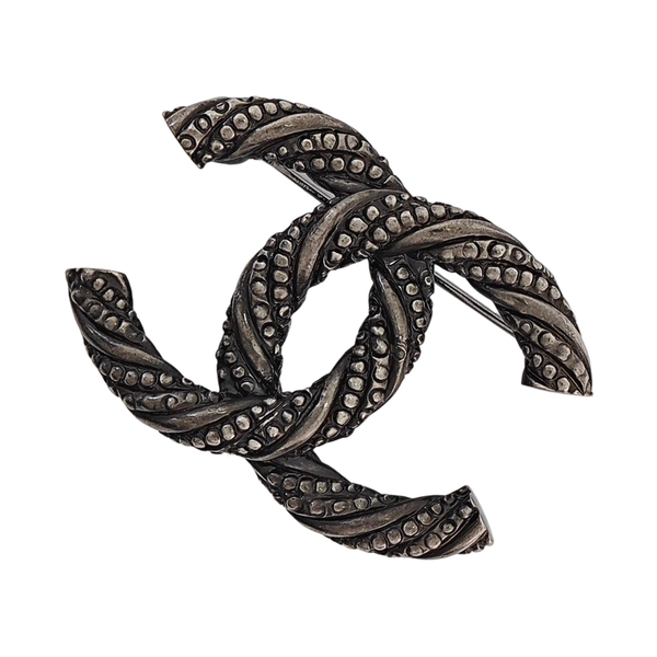 Broche Vintage de Metal Negro