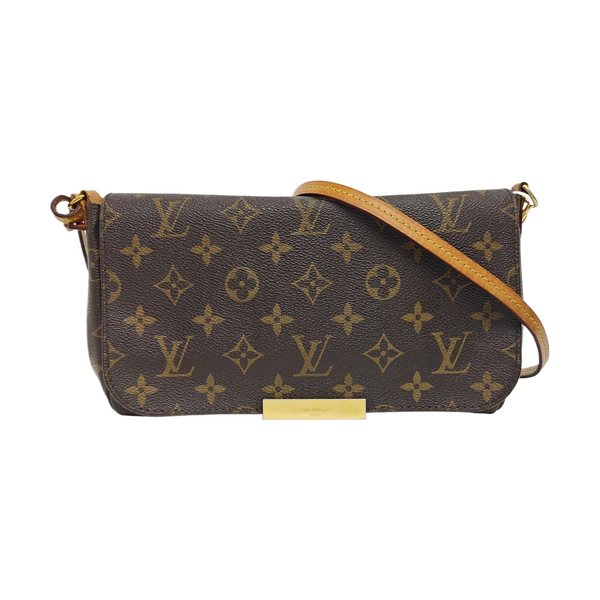 FAVORITE PM Coated Canvas Brown