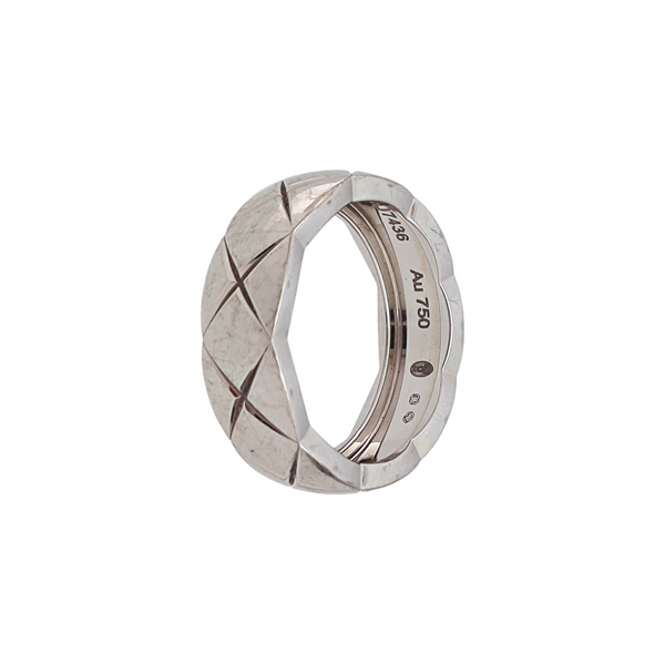 COCOCRUSH 18k White Gold Silver Ring EU 54