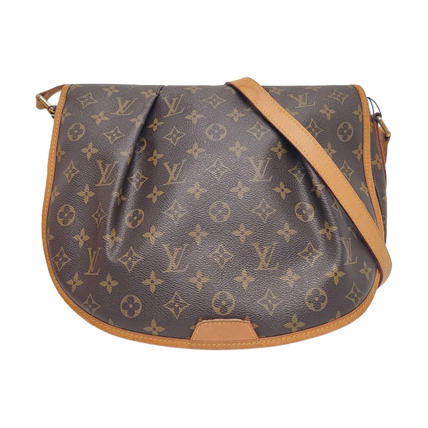 MENILMONTANT MM Monogram Coated Canvas Brown