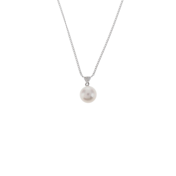 18k White Gold Silver Necklace