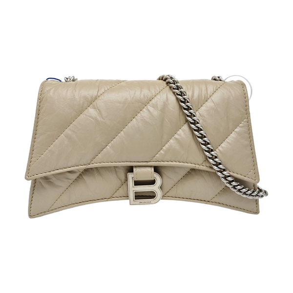 Crush Mini Quilted Calfskin Beige