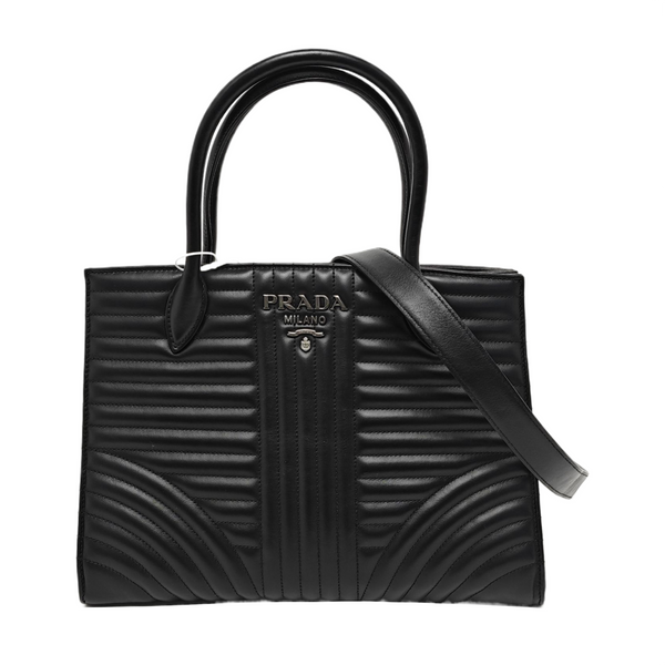 Diagramme Quilted Calfskin Black
