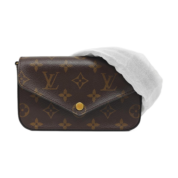 FÉLICIE Monogram Coated Canvas Brown