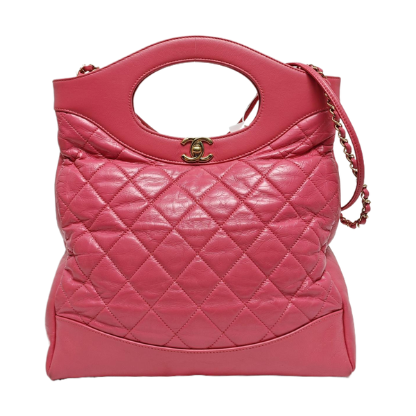 CHANEL 31 Quilted Calfskin Pink