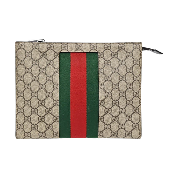 GG Supreme Monogram Coated Canvas Black