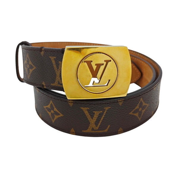 Coated Canvas Belt Brown