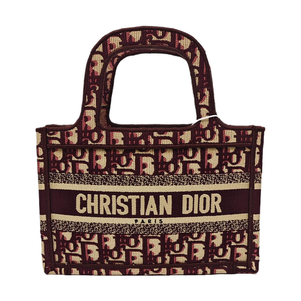 Authenticated pre-owned Book Tote Mini Canvas Red - Tote Bag at Looply