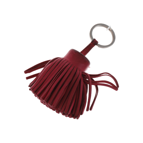 Red Leather Bag Charm
