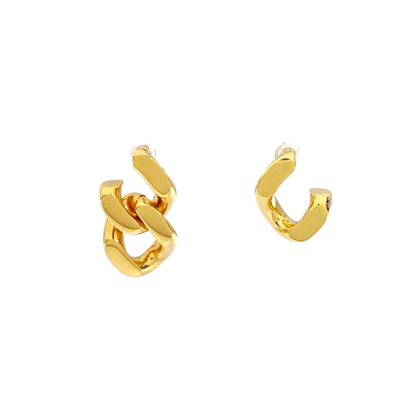 Metal Gold Stud Earrings