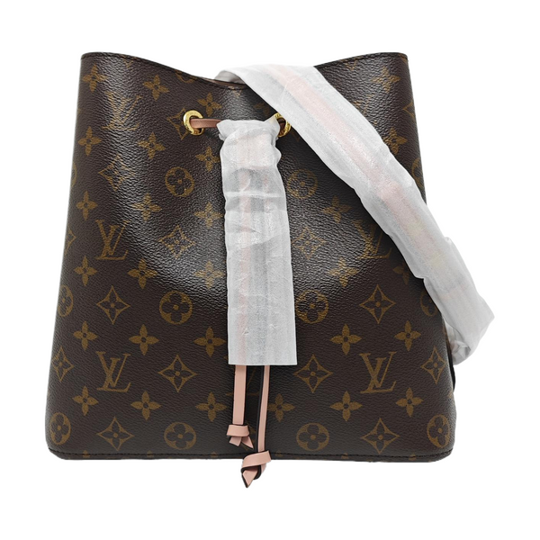 NÉONOÉ MM Monogram Coated Canvas Brown