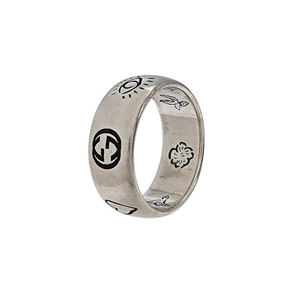Blind For Love 925 Sterling Silver Ring EU 63