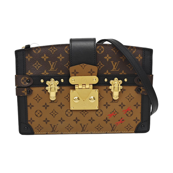 TRUNK Monogram Coated Canvas Brown