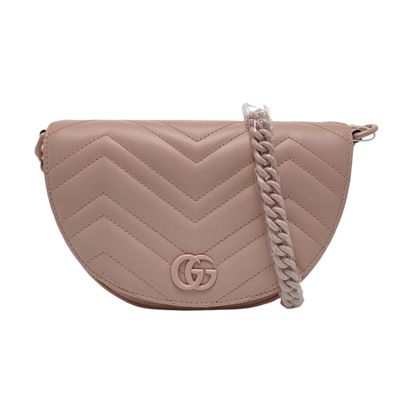GG Marmont Mini Chevron Lambskin Pink