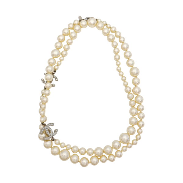 Faux Pearl White Necklace