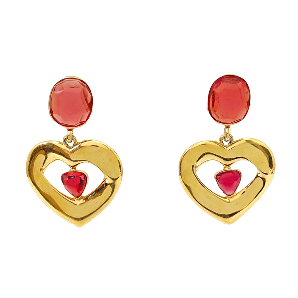 Metal Gold Clip On Earrings