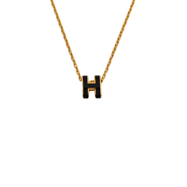 Pop H Metal Gold Necklace