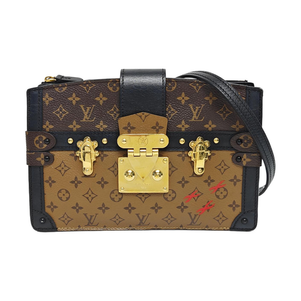 TRUNK Monogram Coated Canvas Brown