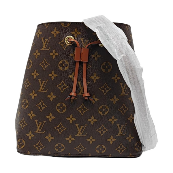 NÉONOÉ MM Monogram Coated Canvas Brown