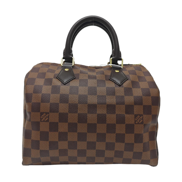 SPEEDY 25 Damier Ebene Coated Canvas Brown