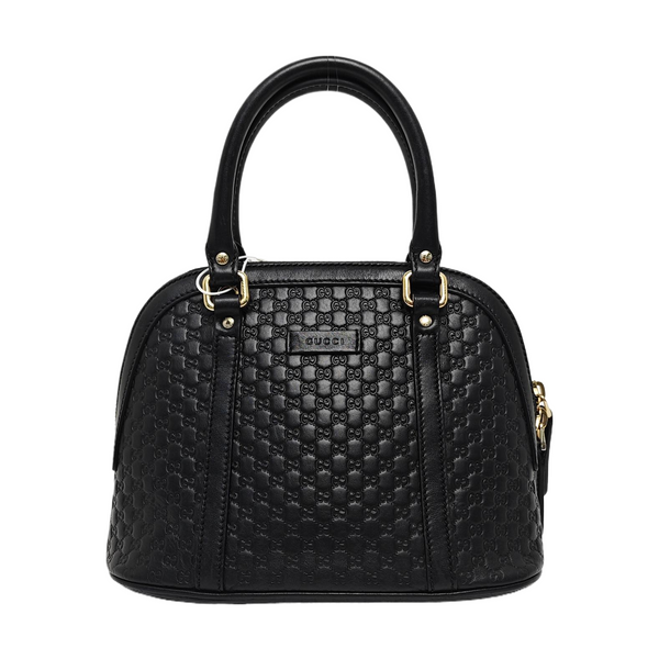 Microguccissima Monogram Calfskin Black