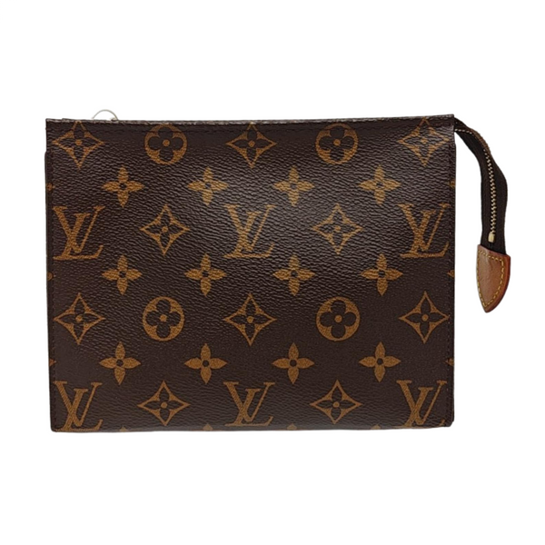 TOILET POCKET 19 Monogram Coated Canvas Brown
