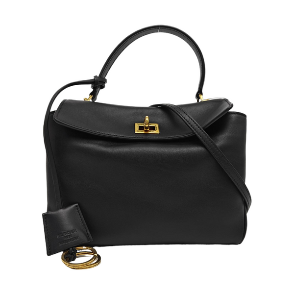 Calfskin Shoulder Bag Mini Black