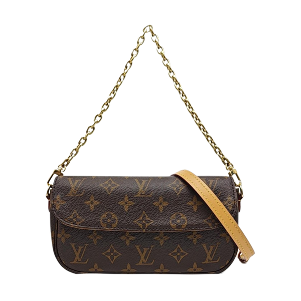 IVY Monogram Coated Canvas Brown