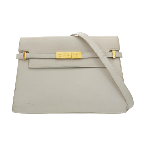 MANHATTAN Medium Calfskin White