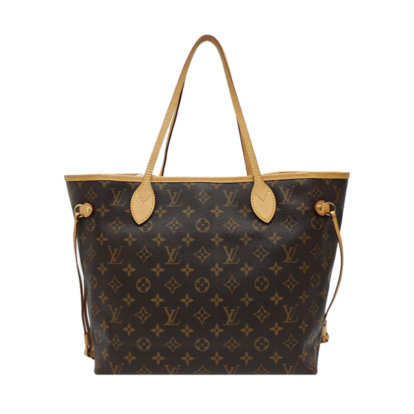NEVERFULL MM Monogram Coated Canvas Brown