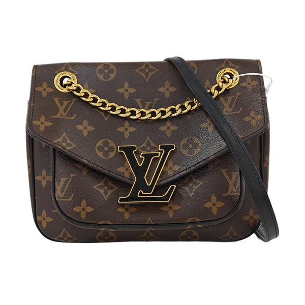 PASSY Monogram Coated Canvas Brown