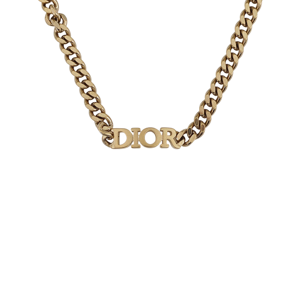 Petit CD Metal Gold Necklace