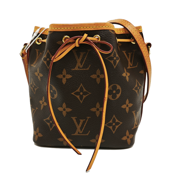 NÉONOÉ Nano Monogram Coated Canvas Brown