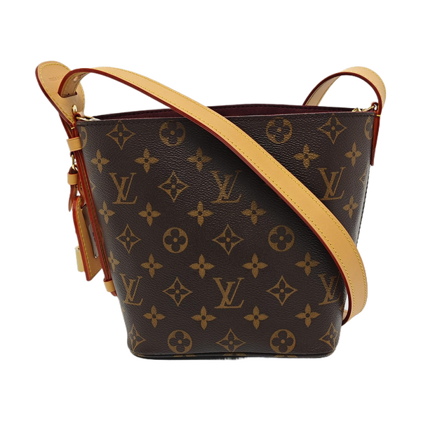 ALL IN BB Monogram Coated Canvas Brown